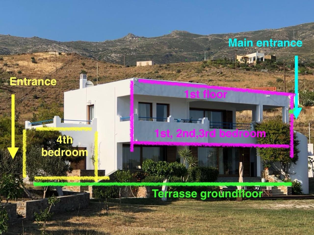 קריסטוס Beach House Set In A Beautiful Bay מראה חיצוני תמונה